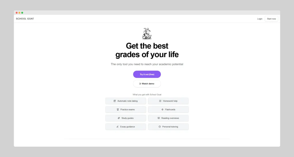 ابزار هوش مصنوعی SchoolGoat